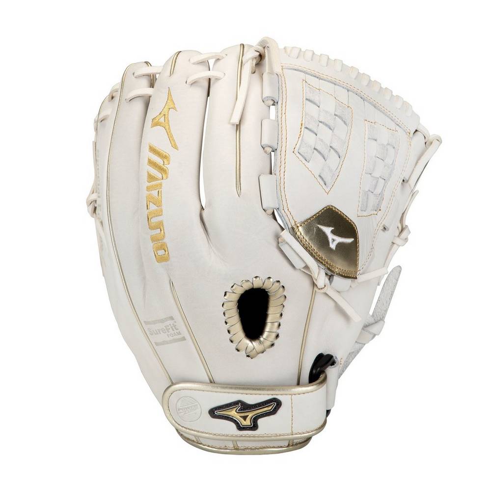 Mizuno MVP Prime SE Fastpitch 12" Női Kesztyű Fehér/Arany XZD972346